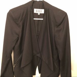 BBDakota Black drape Moto jacket
